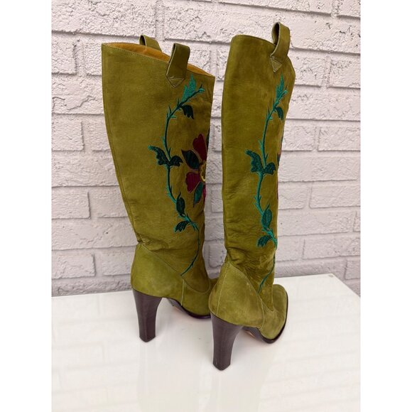 Vince Camuto Imagine Line Embroidered Suede Women's Boots Size 7.5B / 37.5 - Picture 4 of 9
